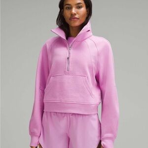 Lululemon Scuba Oversized Half-Zip Hoodie Dahlia Mauve